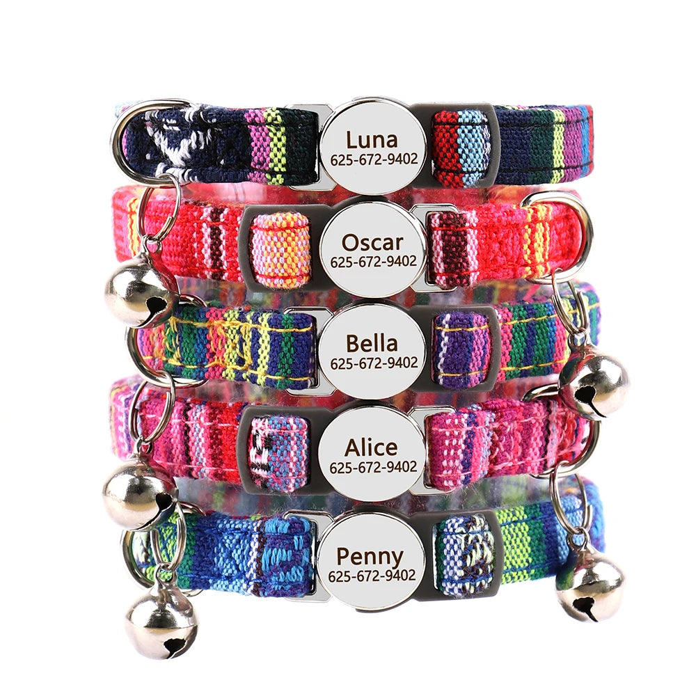 Katzenhalsband personalisierbarpen