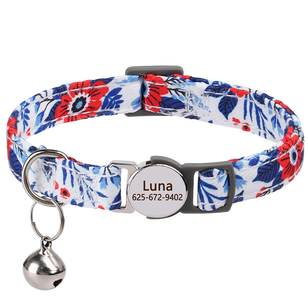 Katzenhalsband personalisierbarpen