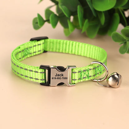 Katzenhalsband personalisierbarpen