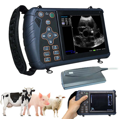 Tragbarer Veterinär-Ultraschallscanner, Tierarzt-Schwangerschaftskontrolle, tragbare Ultra-Maschine, für Schwein, Schaf, Kuh, Pferd, Hund, Katze