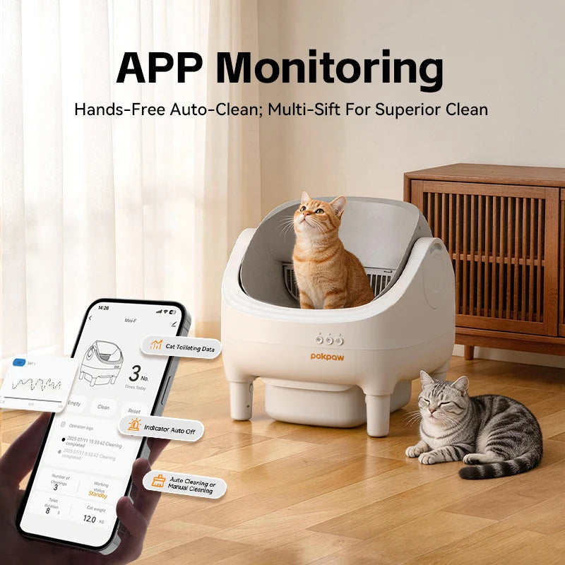Intelligente Selbstreinigende Automatische Katzentoilette