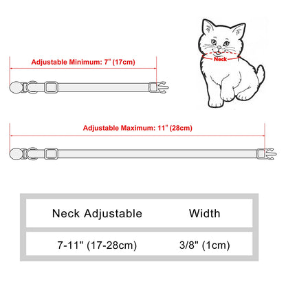 Katzenhalsband personalisierbarpen