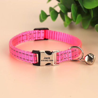 Katzenhalsband personalisierbarpen