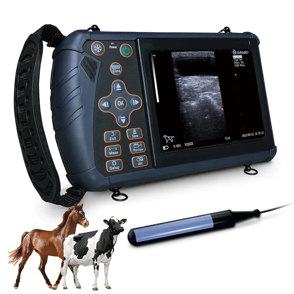 Tragbarer Veterinär-Ultraschallscanner, Tierarzt-Schwangerschaftskontrolle, tragbare Ultra-Maschine, für Schwein, Schaf, Kuh, Pferd, Hund, Katze