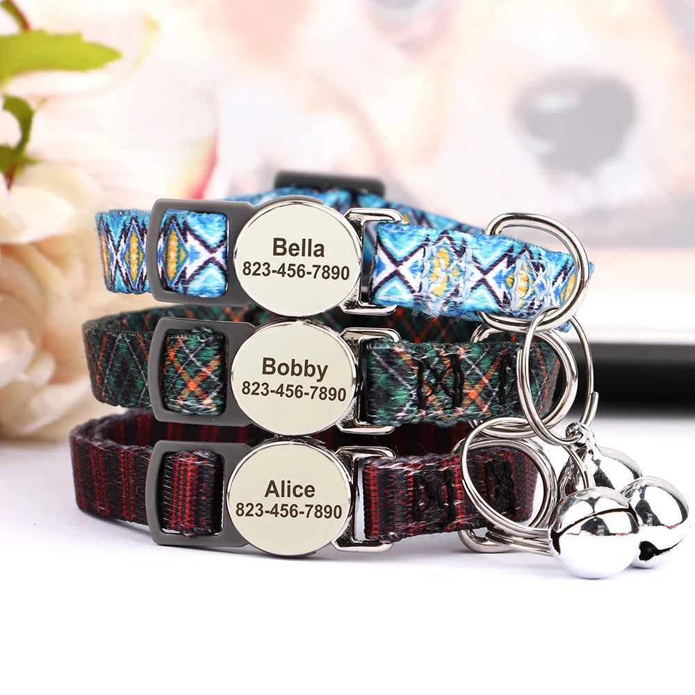 Katzenhalsband personalisierbarpen