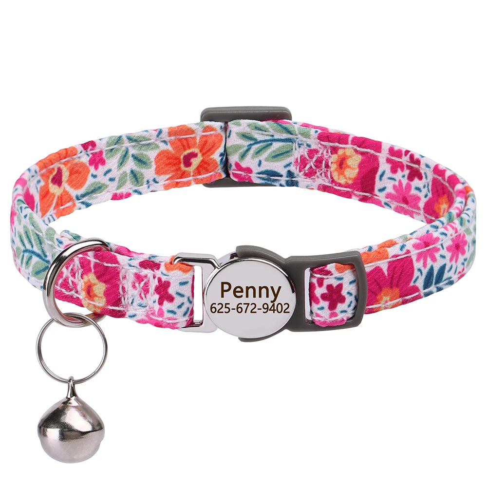 Katzenhalsband personalisierbarpen