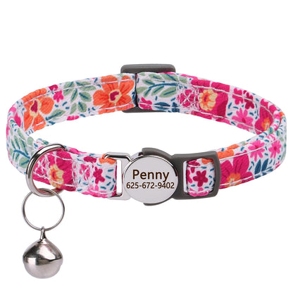 Katzenhalsband personalisierbarpen