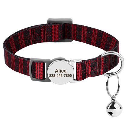 Katzenhalsband personalisierbarpen