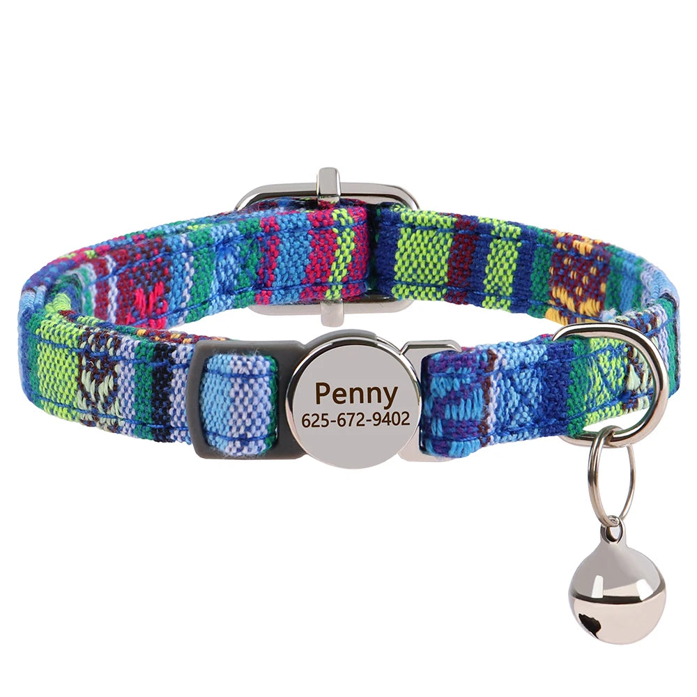 Katzenhalsband personalisierbarpen