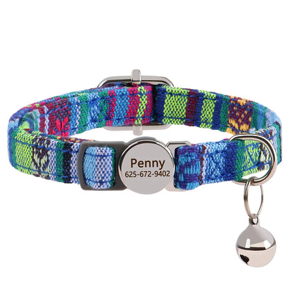 Katzenhalsband personalisierbarpen